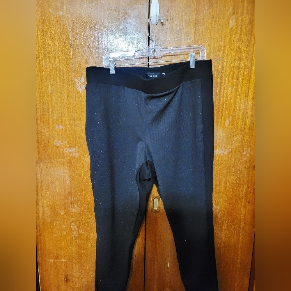 Torrid Black Sparkle Ponte Leggings - Women